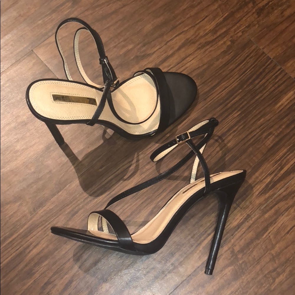 Black Strappy Heels